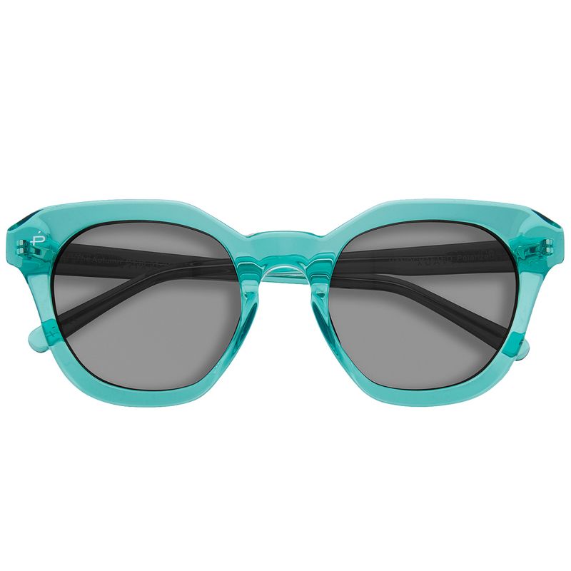 Priv'e Revaux The Autumn  Womens Round Polarized Sunglasses Mint Green 51mm