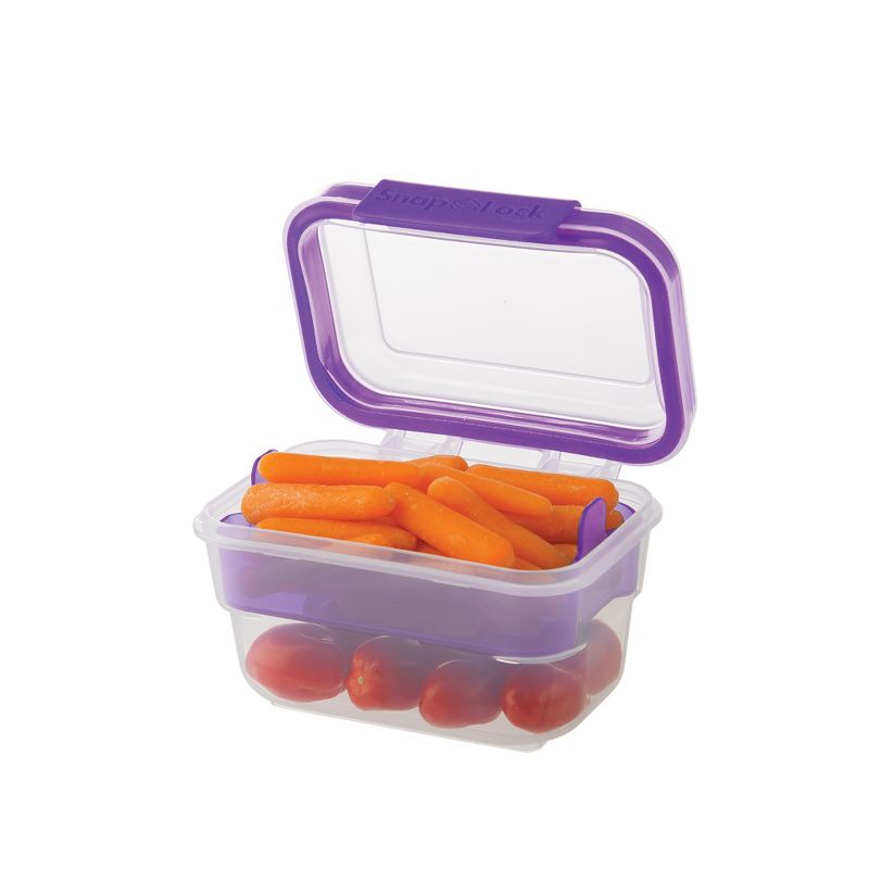 Progressive International Snaplock 2 Cup Capacity Snack To Go Plastic Container