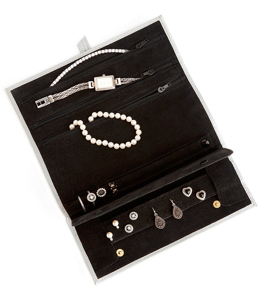 ROYCE New York Leather Travel Jewelry Roll