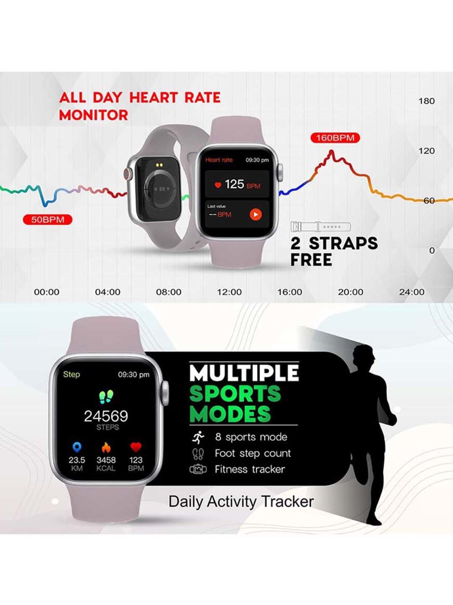 I Kall W1 Smartwatch (Black)