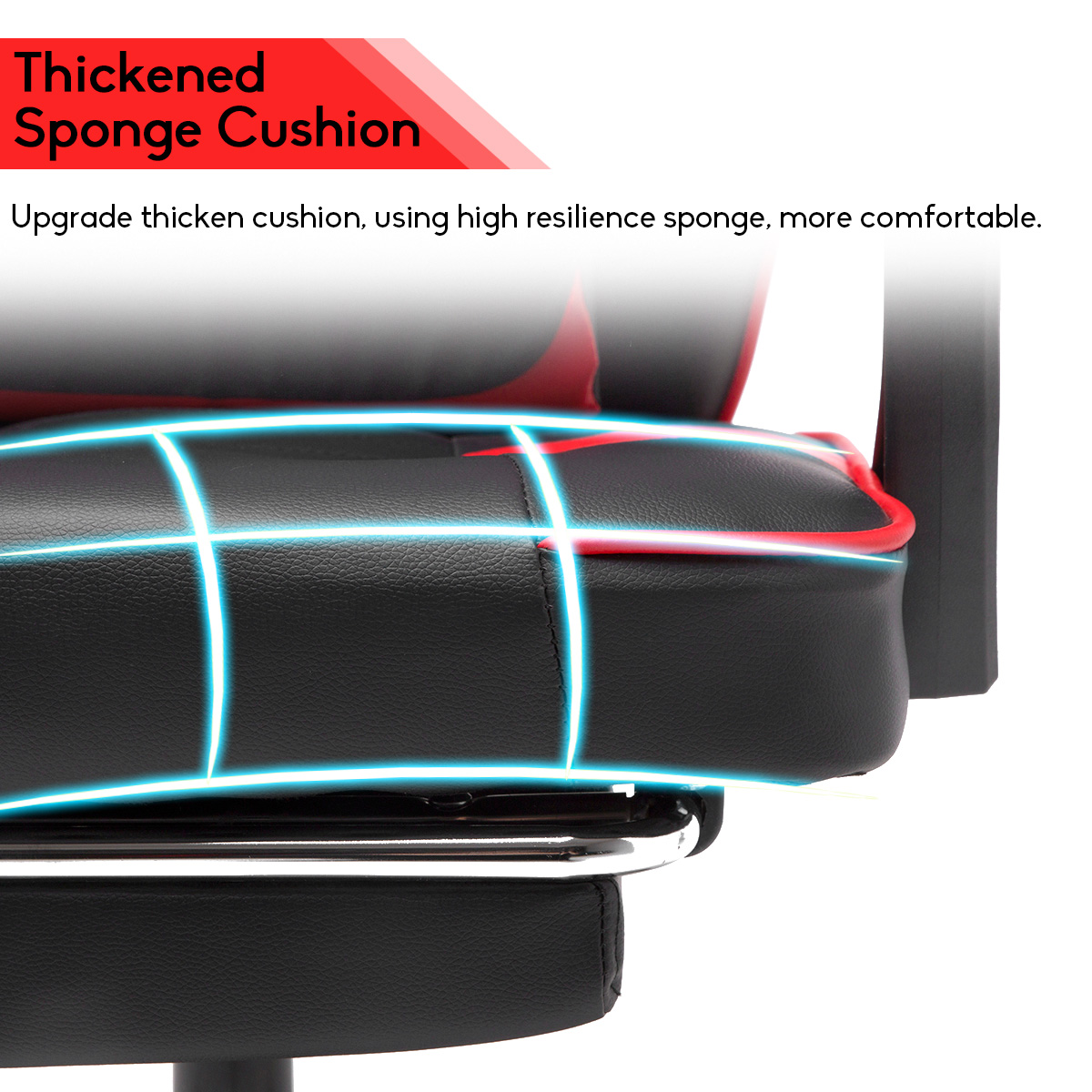 High Back Racing Gaming Chair Computer Desk Chair Adjustable Swivel Office Chair