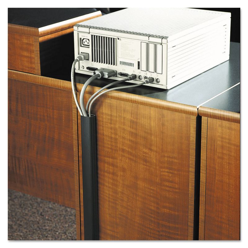 Cord Away 1-1/2 Nonlocking J Channel Black 00205