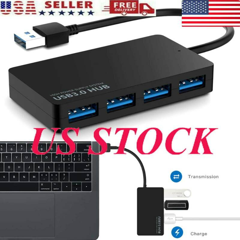 4-Port USB 3.0 Hub Type C USB 3.0 Hub 4 Port 4-Port USB3.0 Hub Multi USB adapter Expansion Splitter PC macbook pro USB 3.0 4-PORT USB HUB Compact and convenient, simple and practical