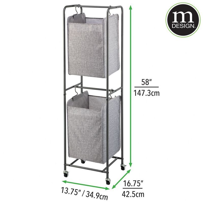 Neatfreak Easy Access Double Laundry Sorter with Folding Table