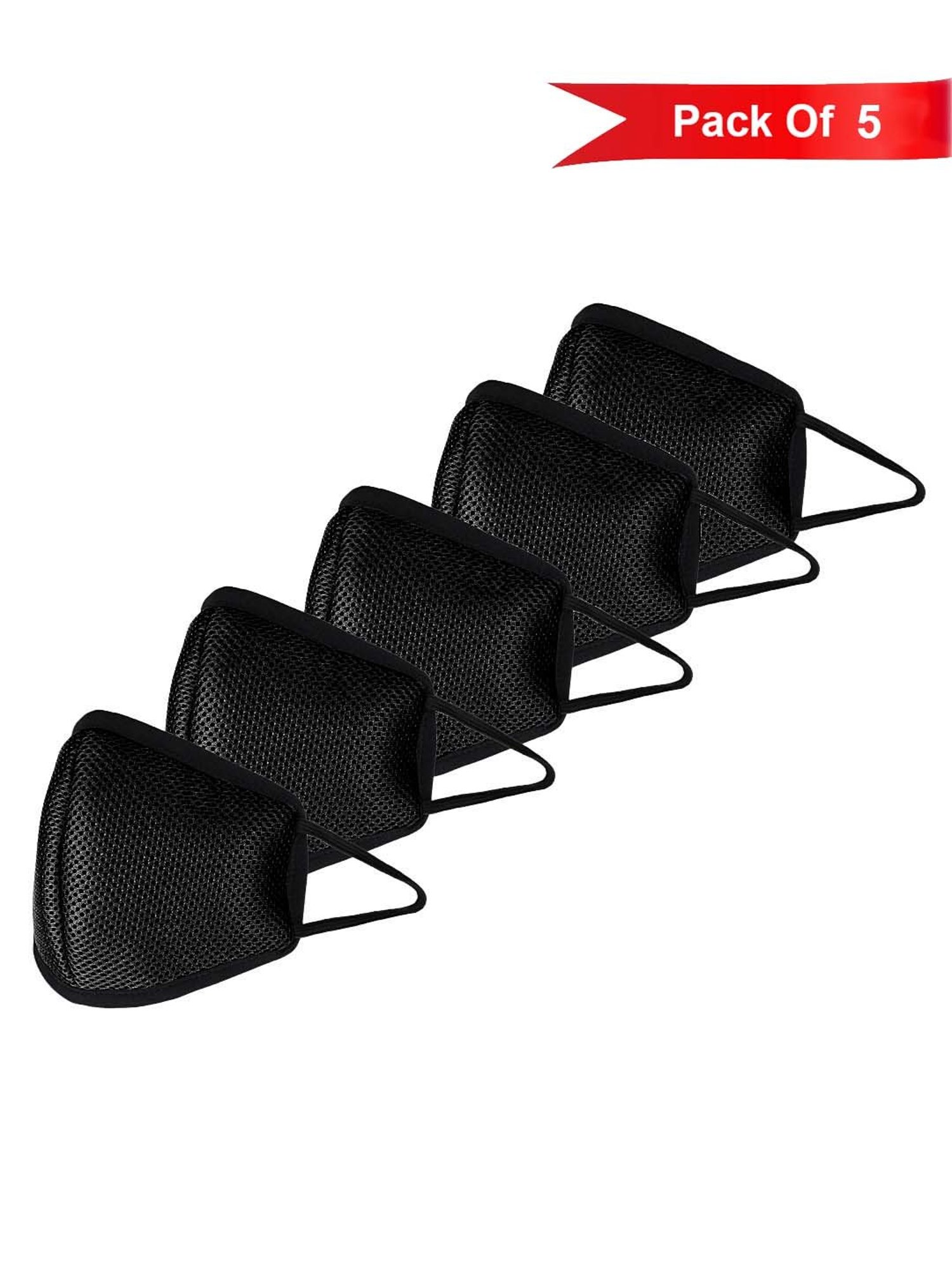 Teakwood Hypashield Reusable 3 Layered Outdoor Face Masks - Pack of 5