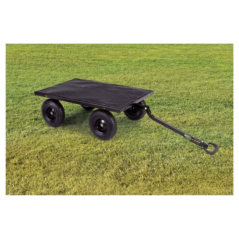 Gorilla Carts Heavy Duty Steel Utility Cart with Removable Sides and Pneumatic Tires Capacity
