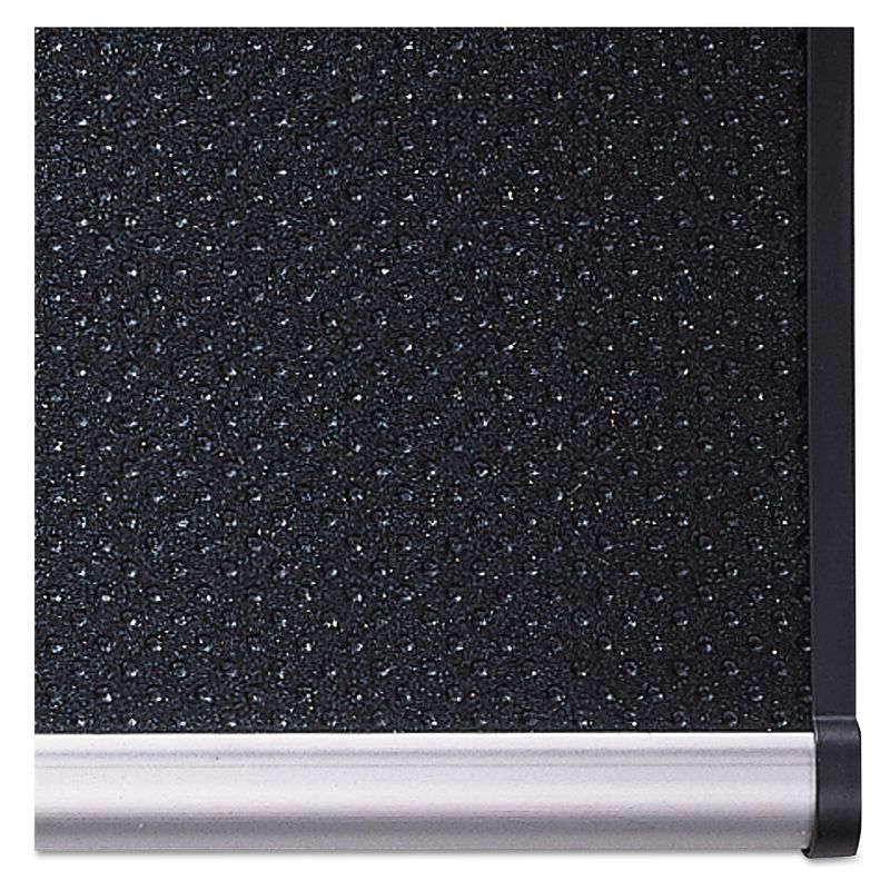 Quartet Embossed Bulletin Board Hi-Density Foam 72 x 48 Black Aluminum Frame B347A