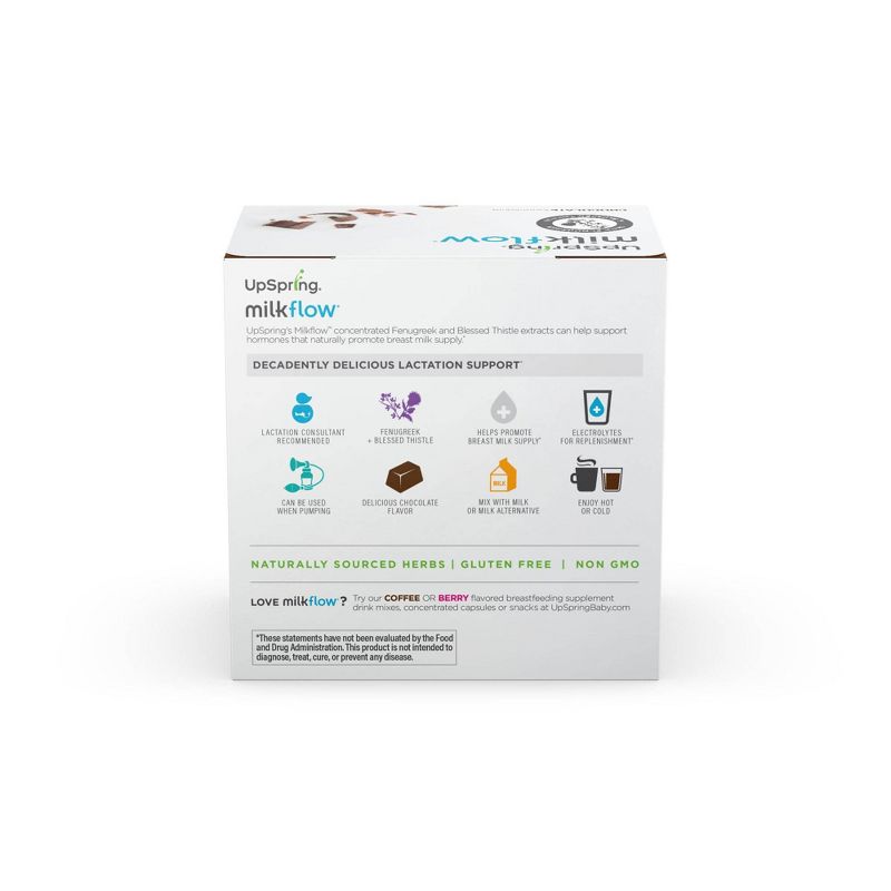 Upspring Milkflow + Electrolytes 16pk Breastfeeding Supplement Drink Mix - Chocolate
