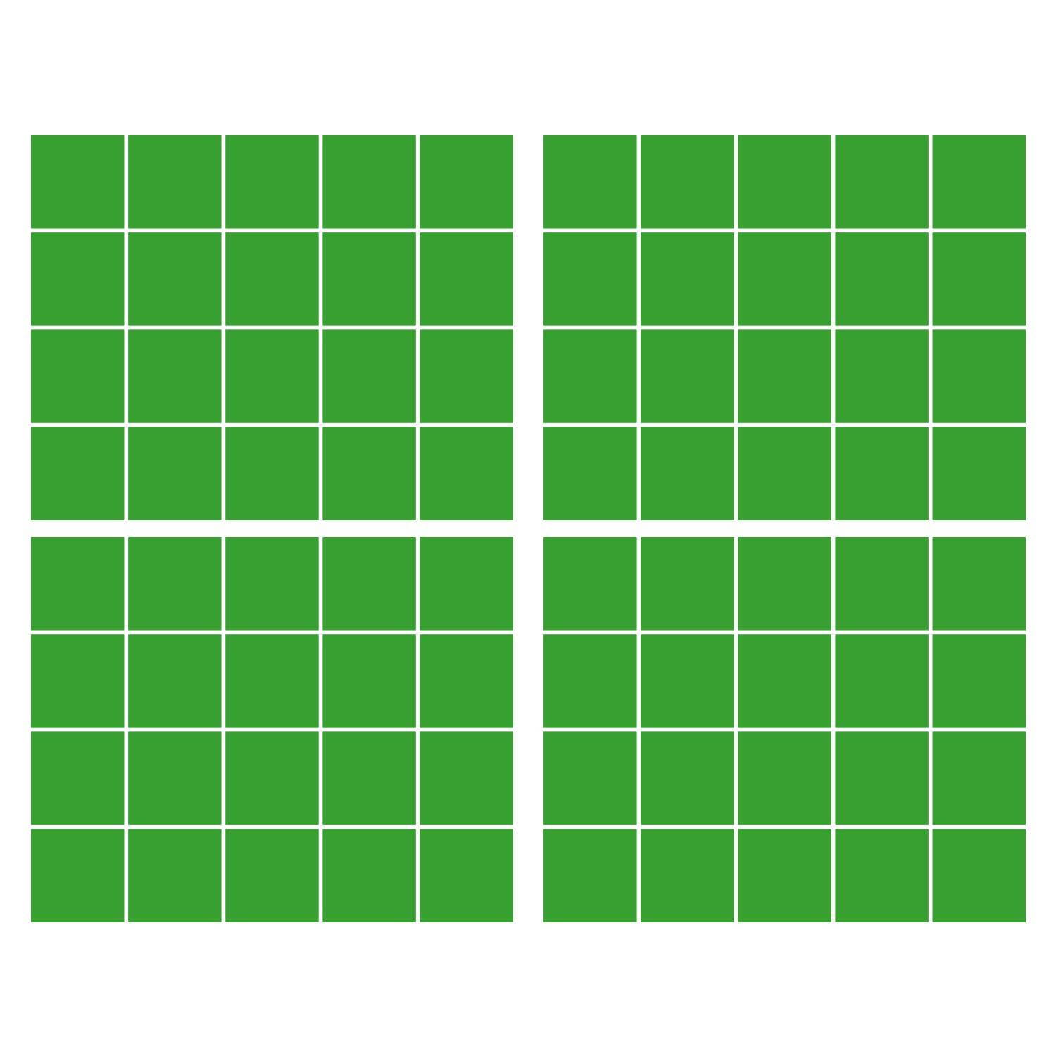 LiteMark 5.5 Inch Golden Yellow Square Decals - Pack of 8