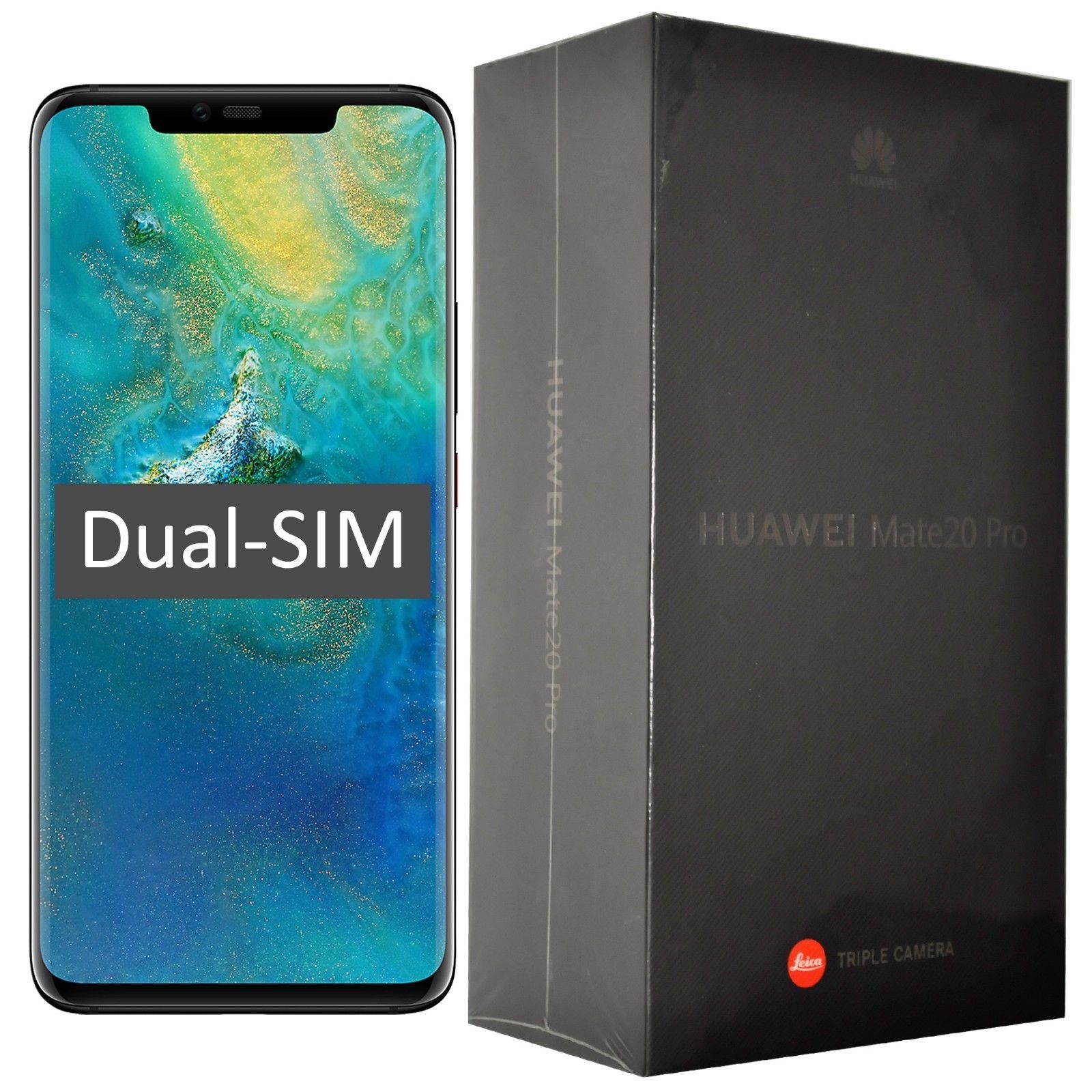 Huawei Mate 20 Pro LYA-L29 Dual-SIM 128GB (No CDMA, GSM only) Factory Unlocked 4G/LTE Smartphone - Black