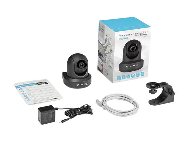 Amcrest ProHD 1080P WiFi Camera 2MP (1920TVL) Indoor Pan/Tilt Security Wireless IP Camera IP2M-841B (Black)