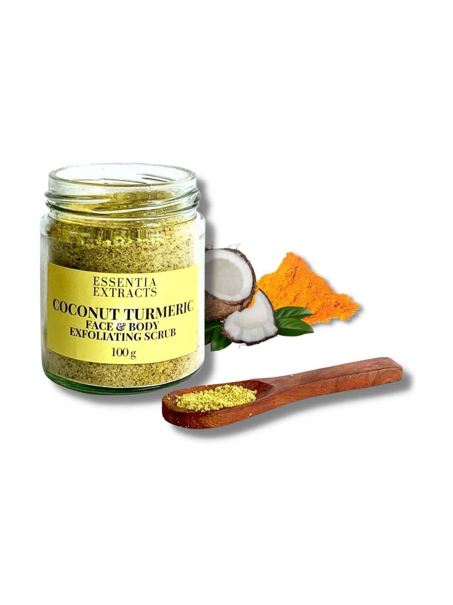 Essentia Extracts Coconut Turmeric Scrub - 100 gm