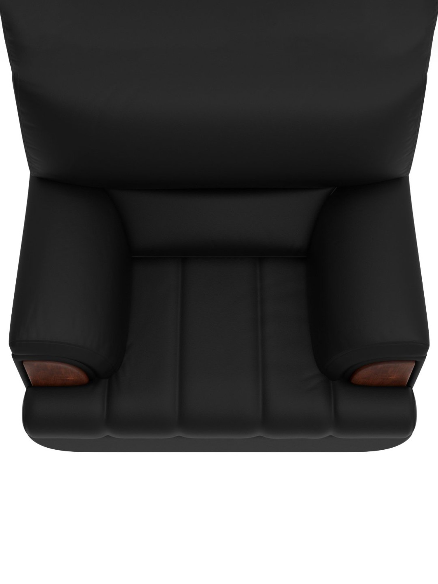 Godrej Interio Bayflow Black Leatherette 1 Seater Sofa