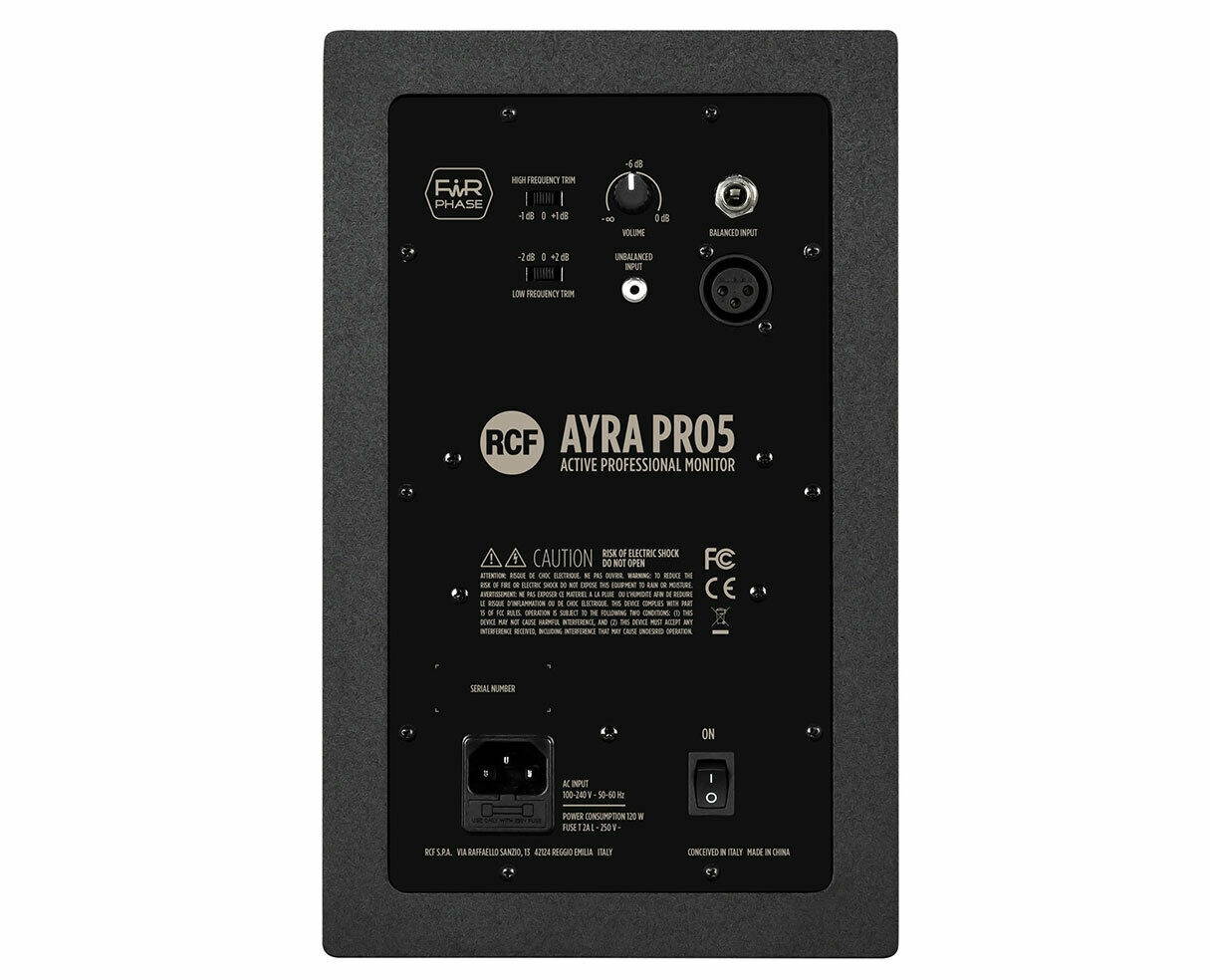 RCF AYRA PRO5 5" 2-Way 100W Active Studio Monitor Powered Speaker PROAUDIOSTAR