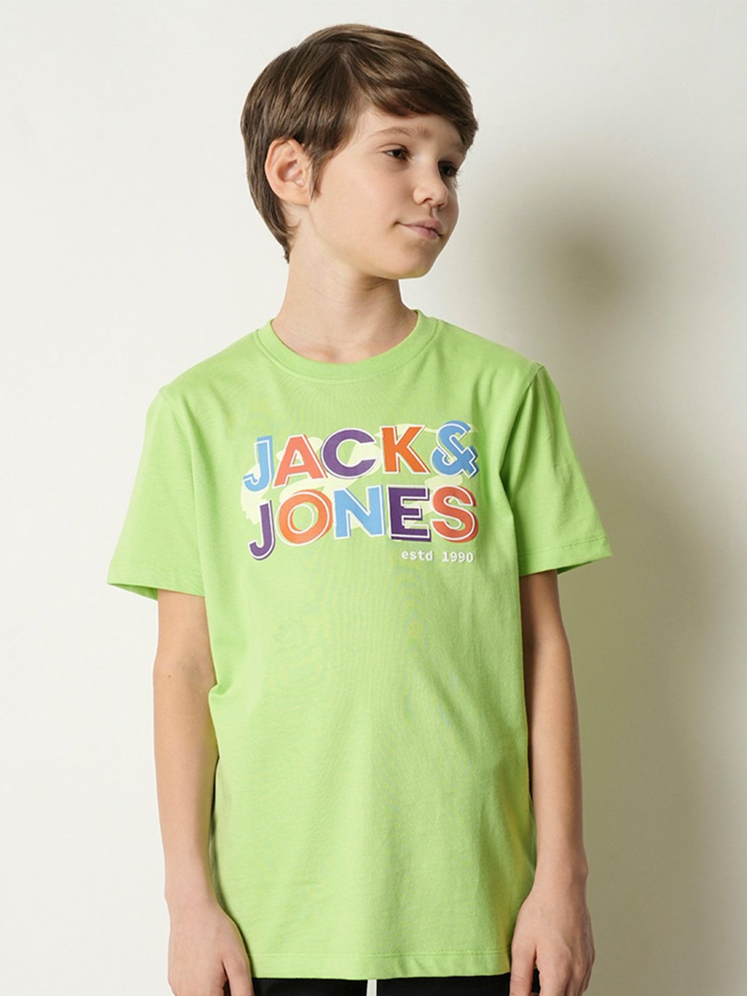 Jack & Jones Junior Green Graphic Print T-Shirt