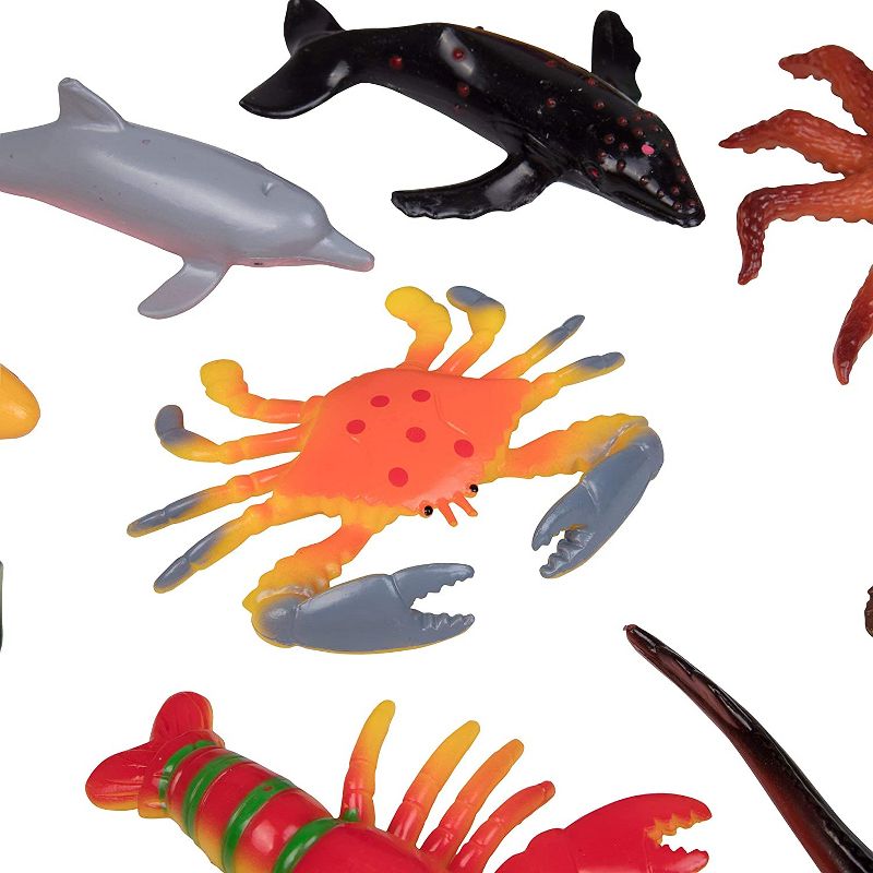 Hingfat Ocean Sea Creature Action Figure Toys, 30 Pieces
