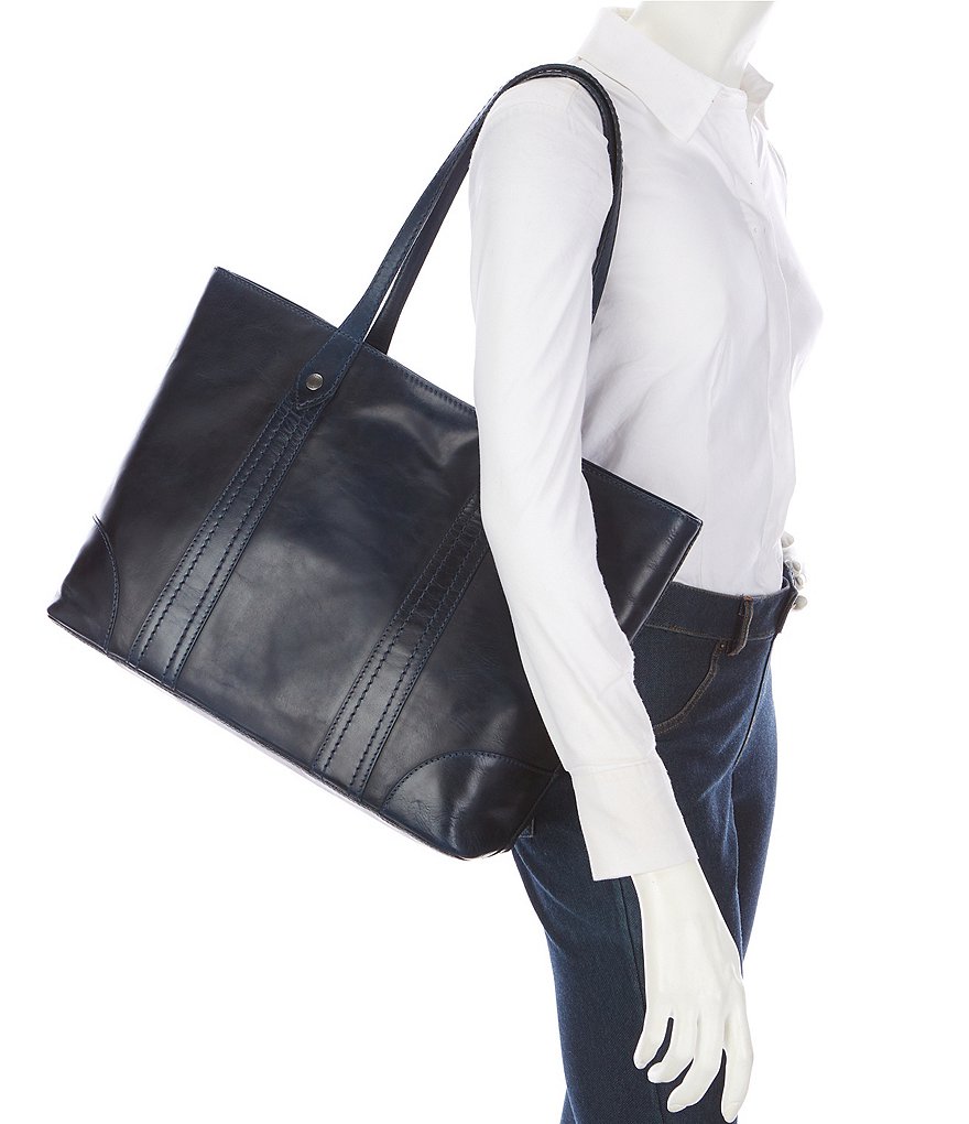 Frye Melissa Washed Leather Shopper Tote Bag