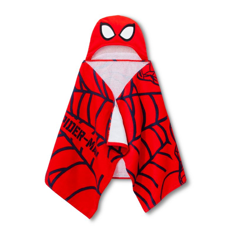 Marvel Spider-Man Hooded Bath Towel Red