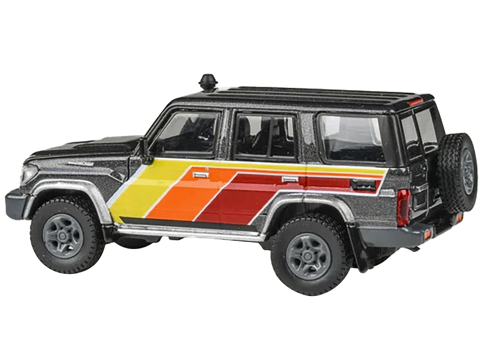 2014 Toyota Land Cruiser 76 Merlot Red Metallic 1/64 Diecast Model Car by Paragon Models