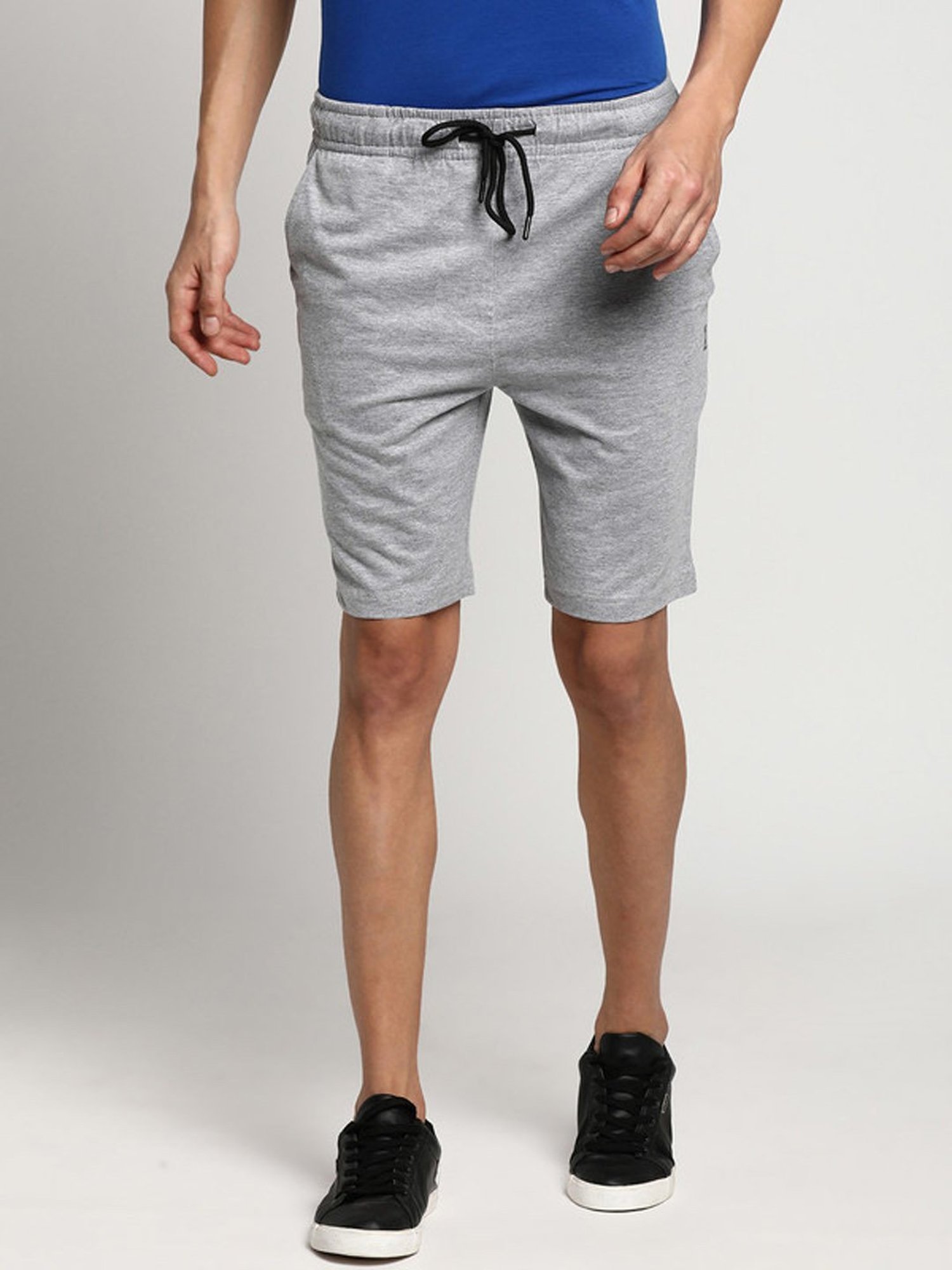 Turtle Grey Regular Fit Sports Shorts
