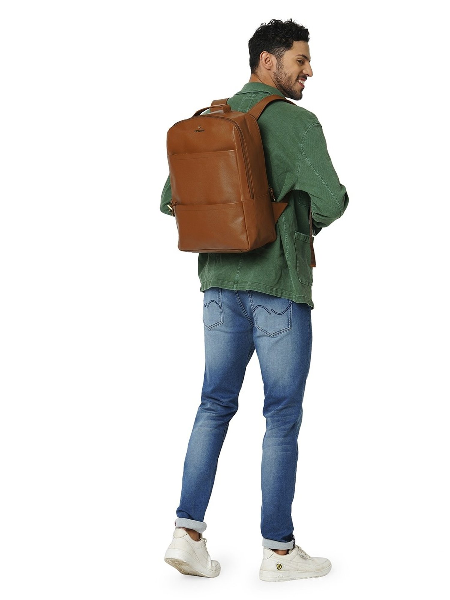 PERQUISITE DOMINO 30 Brown Medium Backpack