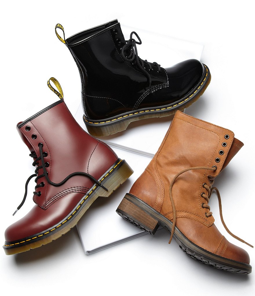 Dr. Martens Women's 1460 Patent Leather Combat Boots