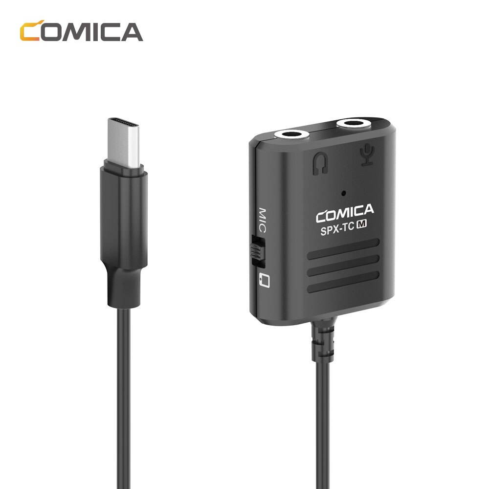 Comica SPX TC Multi Functional 3.5mm TRS &TRRS to USB TYPE C Audio Cable Adapter for Huawei/Samsung/HTC Smartphone (1pcs)