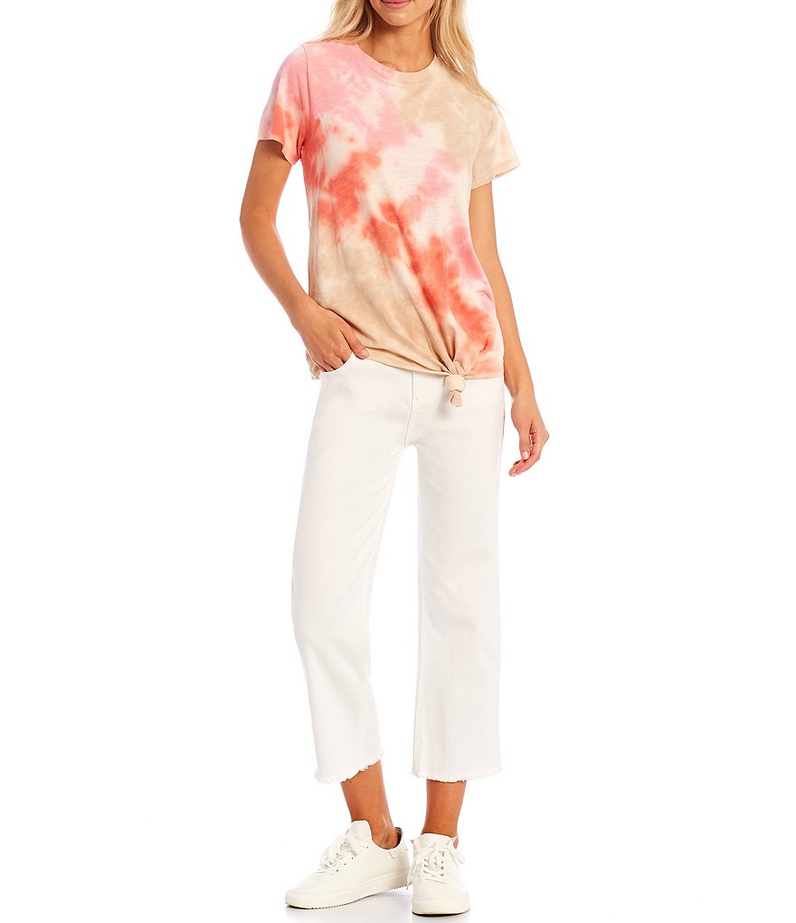 Sanctuary Tie Dye Perfect Knot Crew Neck Short Sleeve Tee