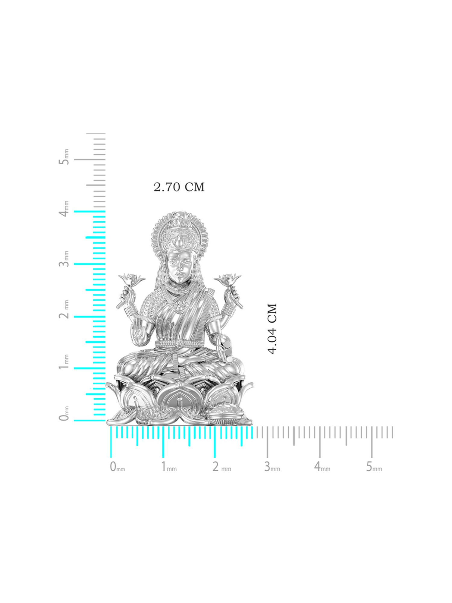 Sri Jagdamba Pearls 0.8 Silver Vishnu Idol