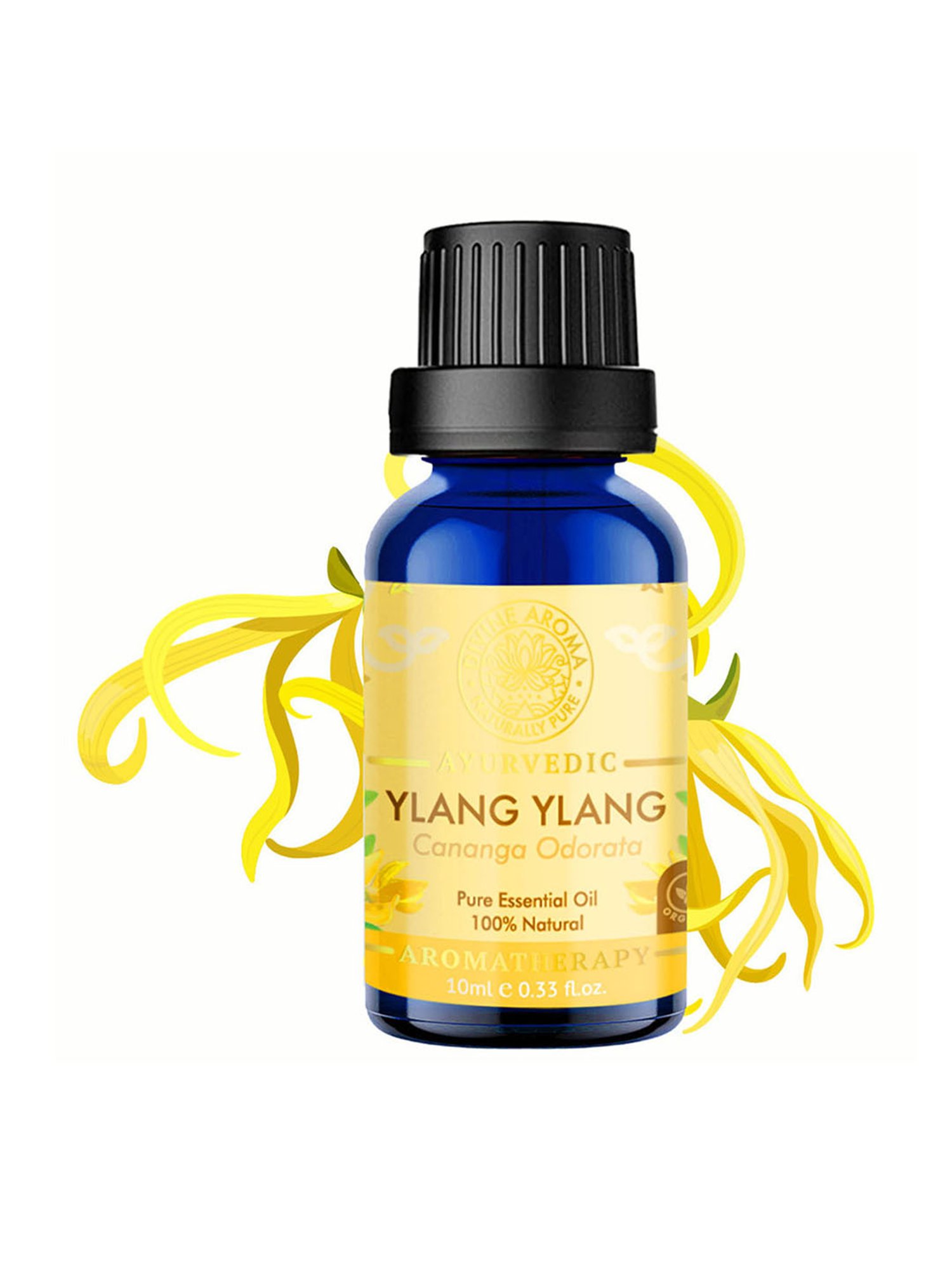 Divine Aroma Ylang-Ylang Essential Oil - 10 ml