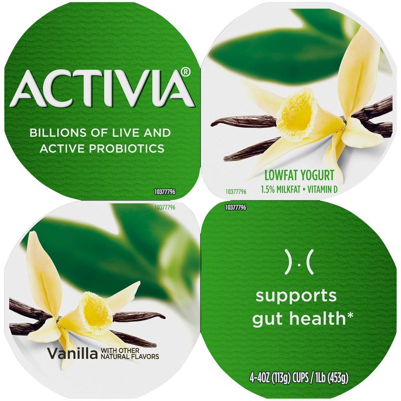 Dannon Activia Vanilla Probiotic Yogurt - 4oz