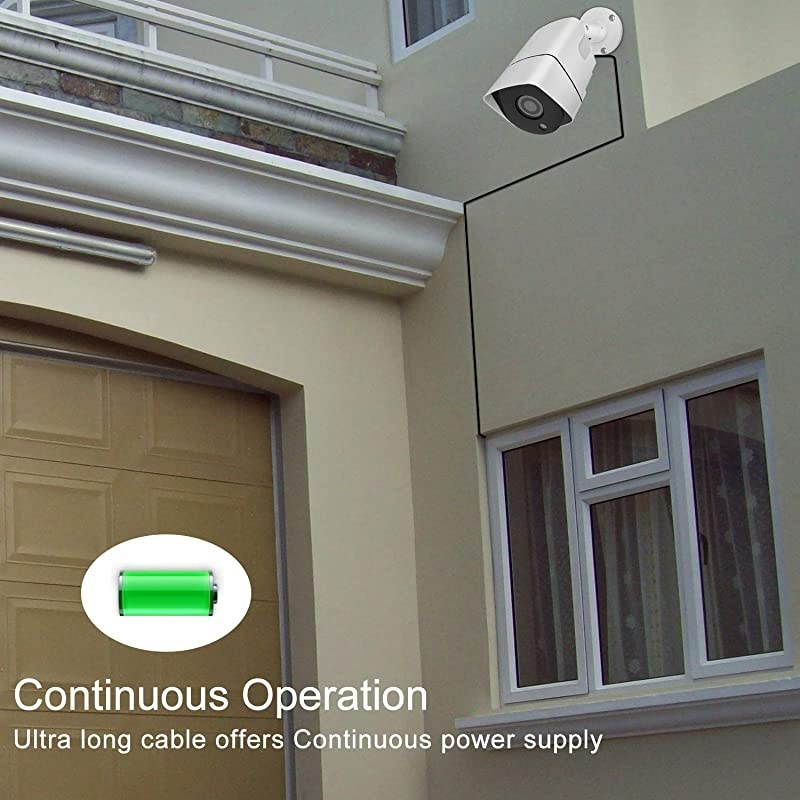 Pack DC Power Extension Cable 10ft 1mm x 55mm Compatible with 1V DC Adapter Cord for CCTV IP Camera LED Car Black