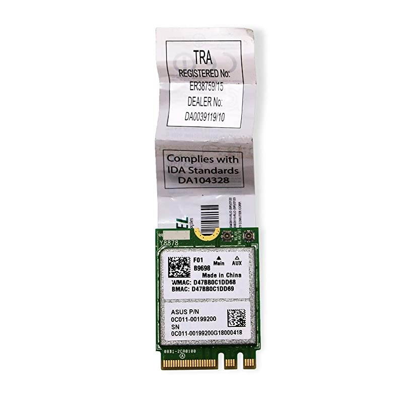 Dual Band Wireless AC 1200Mbps Network Adapter for Laptop or Desktop PCs-NGFF M2 Wi-Fi Card-M2 Bluetooth Wireless Adapter-Qualcomm Atheros QCA6174A Wireless Network Adapter-QCNFA364A