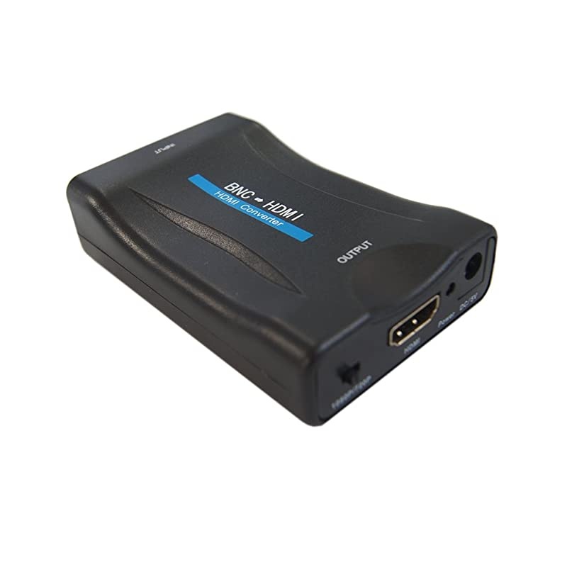 BNC to HDMI Video Converter BoxBNC Adapter with Audio for Security Cameras DVRs Supports 720P1080P Output