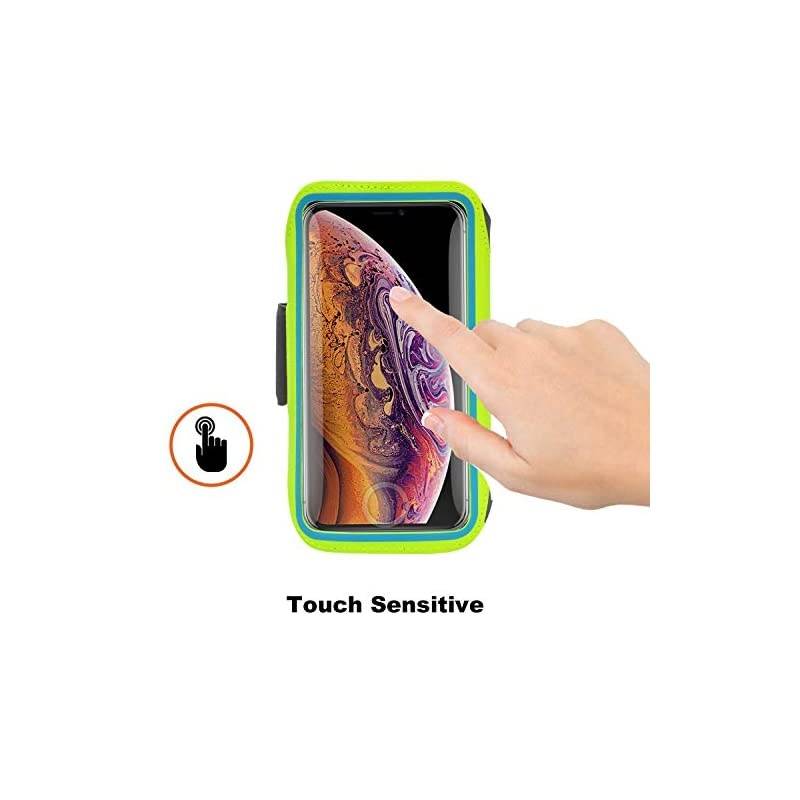 Cell Phone Armband for Samsung Galaxy S20 Ultra S20 Plus S10+ S9 S8 S7 J7 J3, A01 A11 A21 A51 A71 5G A10e A20 A30 A50, Stylo 6,K51,K31 Sports Running Workout Phone Holder Card Slots Case,Green