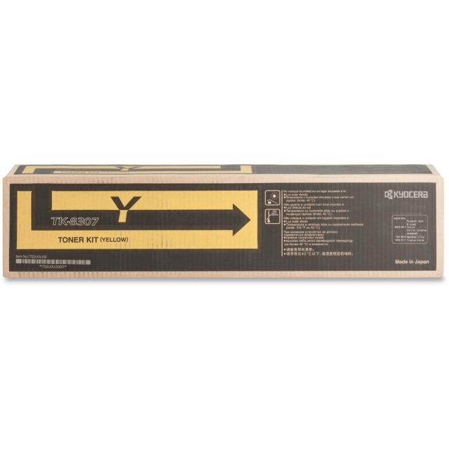 Kyocera - TK8307Y - Kyocera Original Toner Cartridge - Yellow - Laser - 15000 Pages - 1 Each