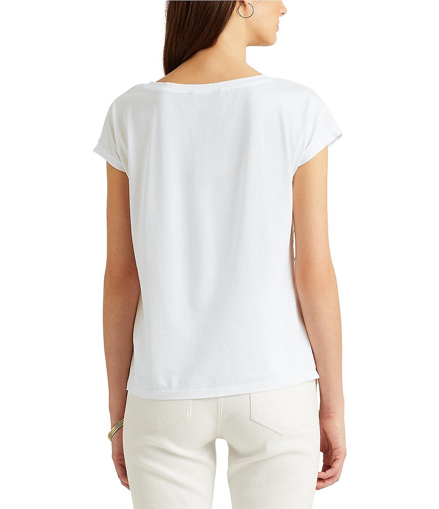 Joules Celina Short Sleeve V-Neck Knit Tee