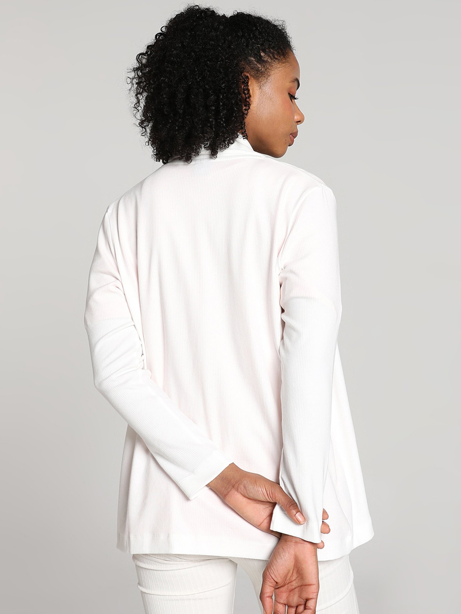 Puma White Cotton Shrug