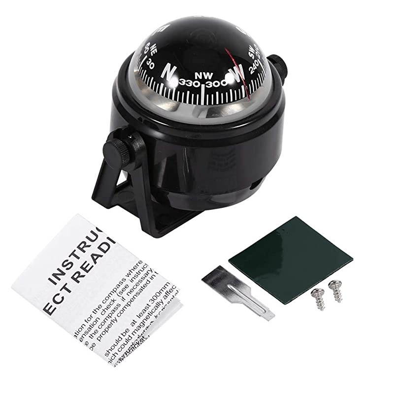 MultiPurpose Compass Sea Marine Bracket Mount Compass Voyager Outside Fits for Boat Caravan TruckBlack