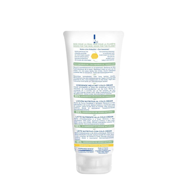 Mustela Nourishing Baby Body Lotion Moisturizing Baby Cream for Dry Skin -  6.76 fl oz