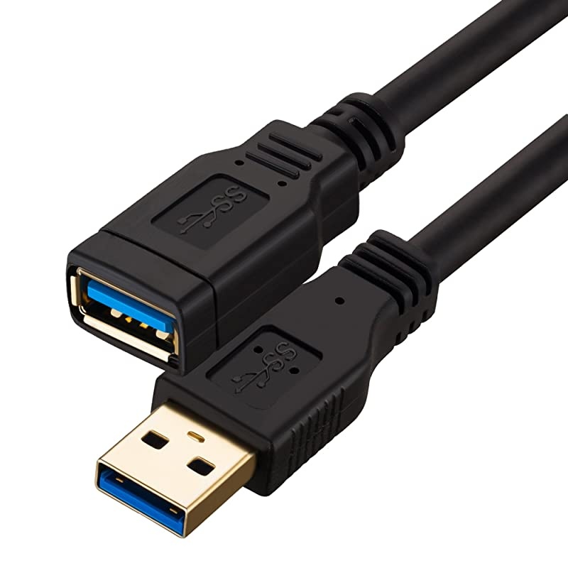 USB 30 Extension Cable 3 Feet  USB 30 Type A Male to A Female Extension Cordfor Data Transfer USB Flash Drive Keyboard Mouse Playstation Xbox Oculus VR Card Reader Printer etc