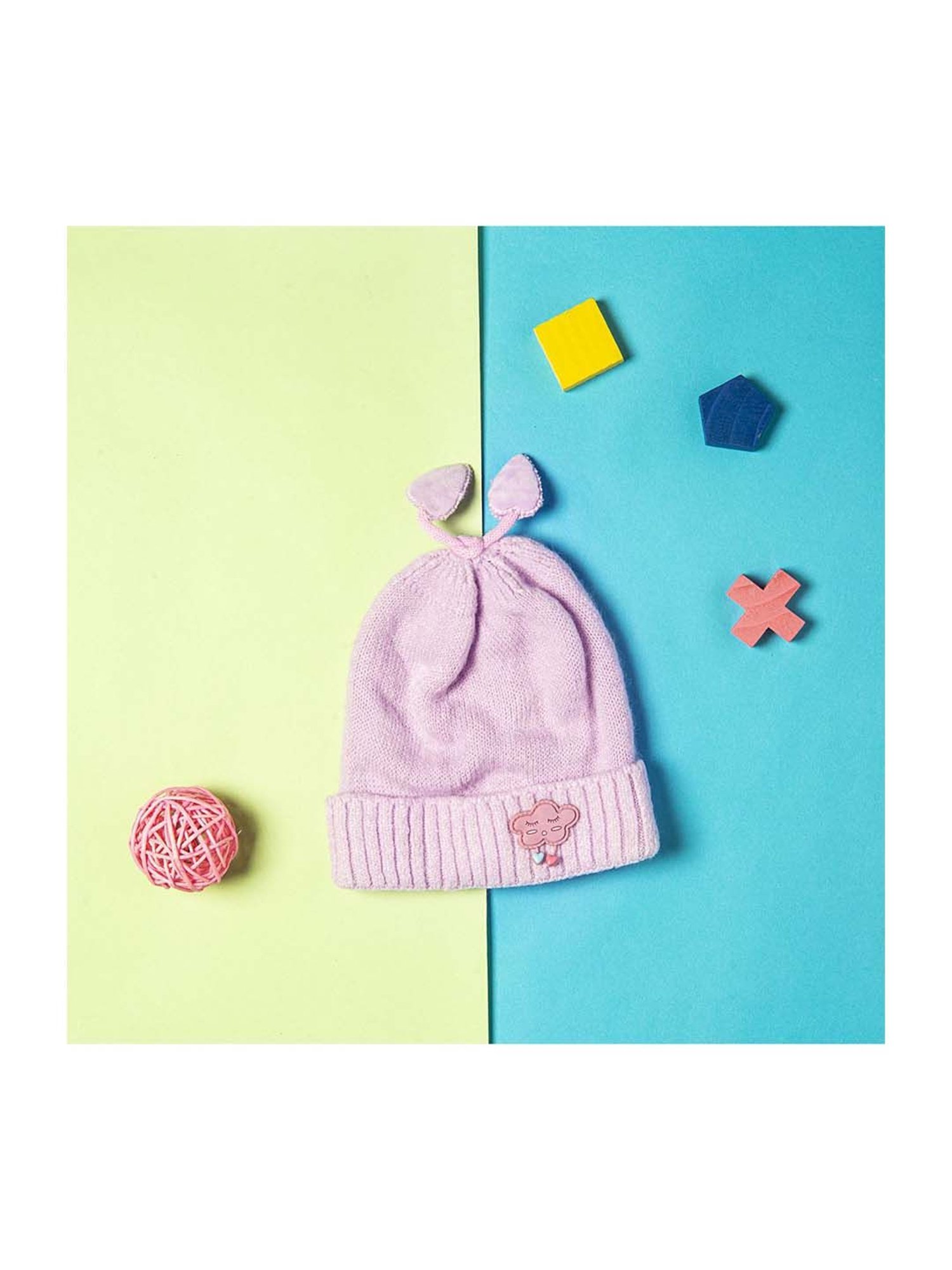 Baby Moo Kids Purple Woollen Cap