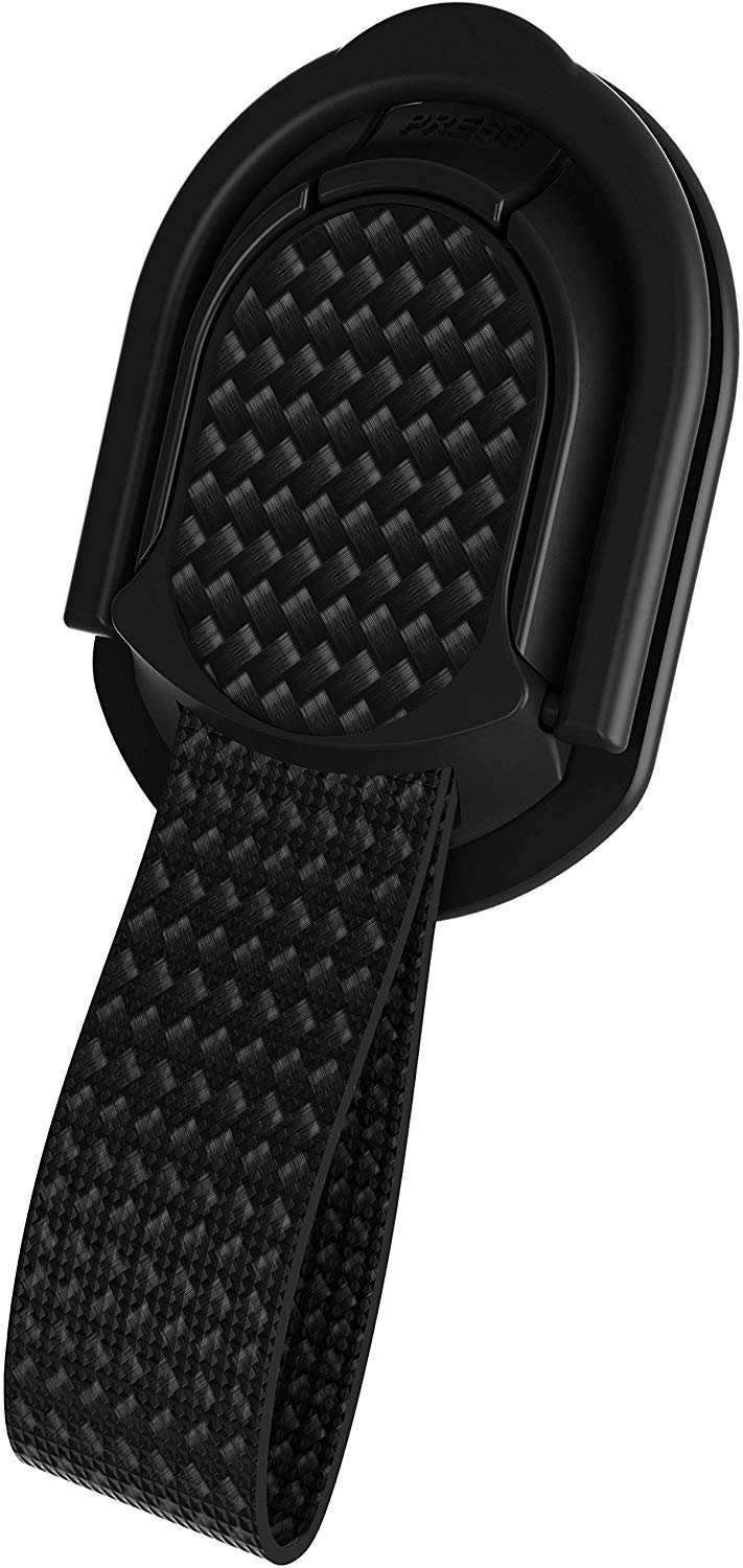 Ghostek Loop Phone Ring Holder Strap with Stand and Smartphone Car Holder Magnet Cute iPhone Grips for Women Perfect for Taking Selfies Removable for Wireless Charging Compatible - (Floral Fuchsia)