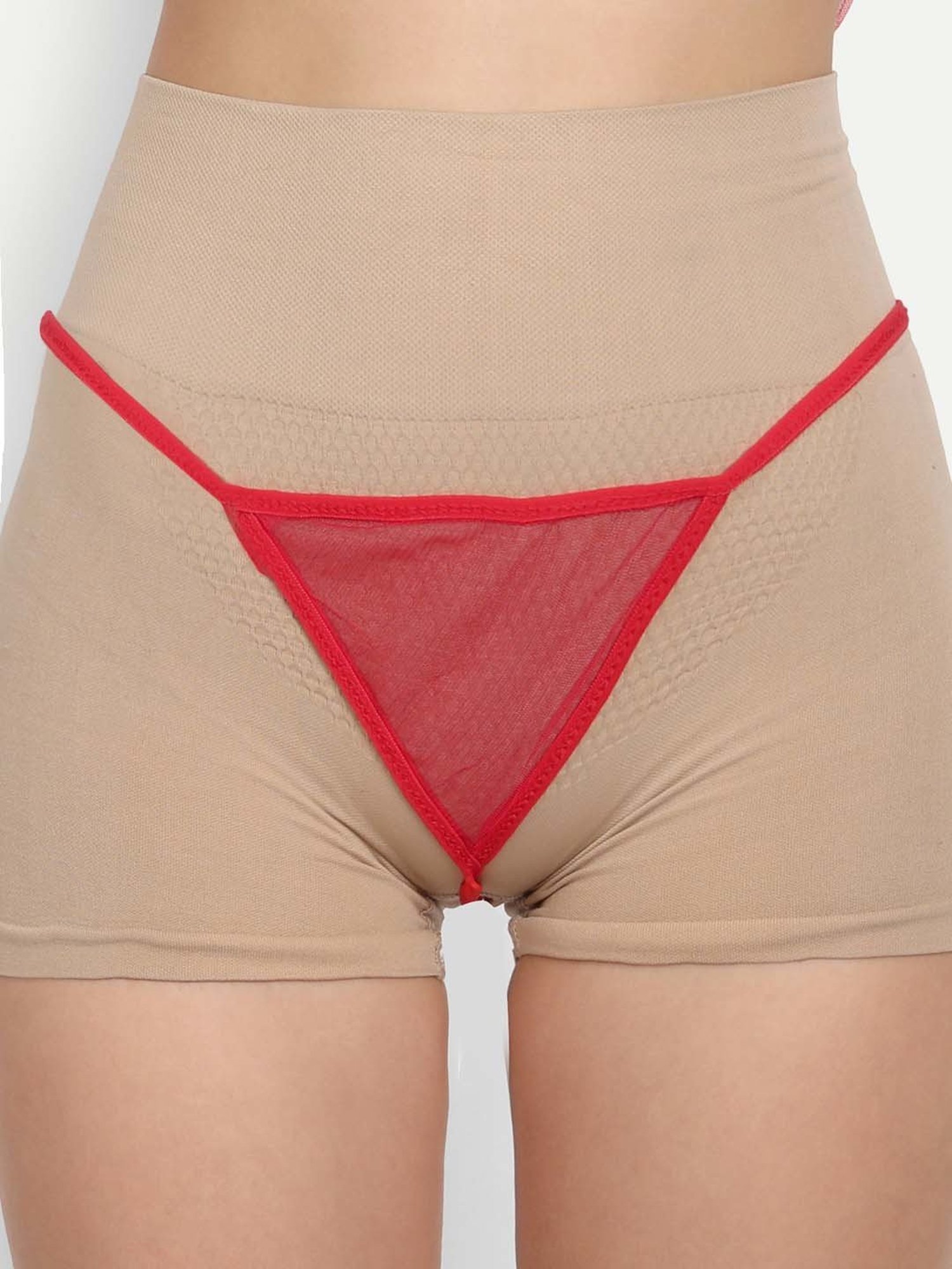 FIMS: Fashion is my Style Black & Red Lace Work Babydoll With Thong