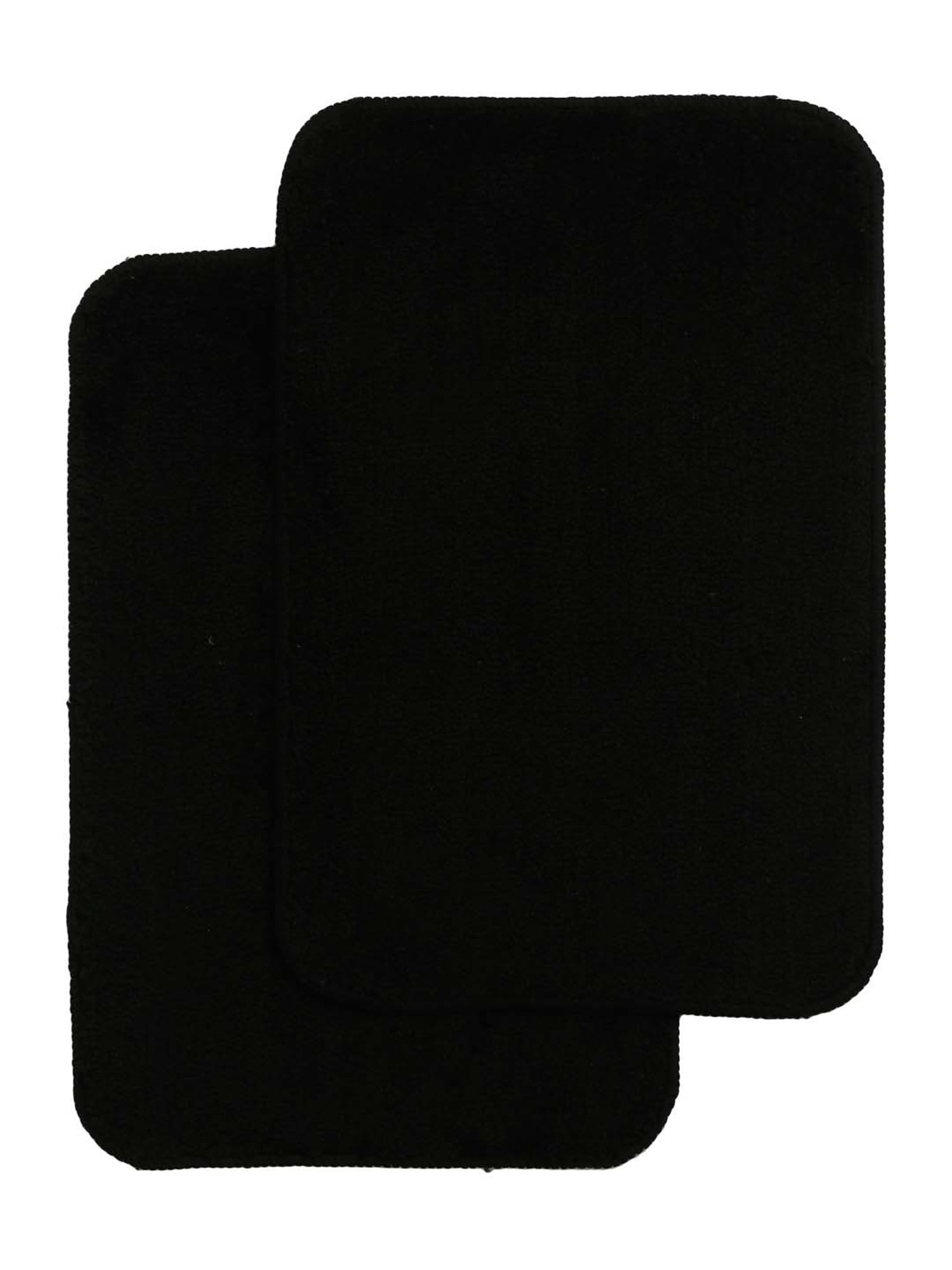 HOSTA HOMES Black Cotton Anti-Skid Door Mats - Set of 2