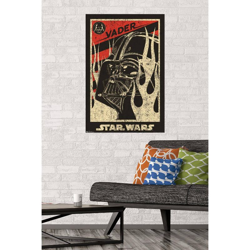 34" x 22" Star Wars: Saga Vader Propaganda Unframed Wall Poster - Trends International