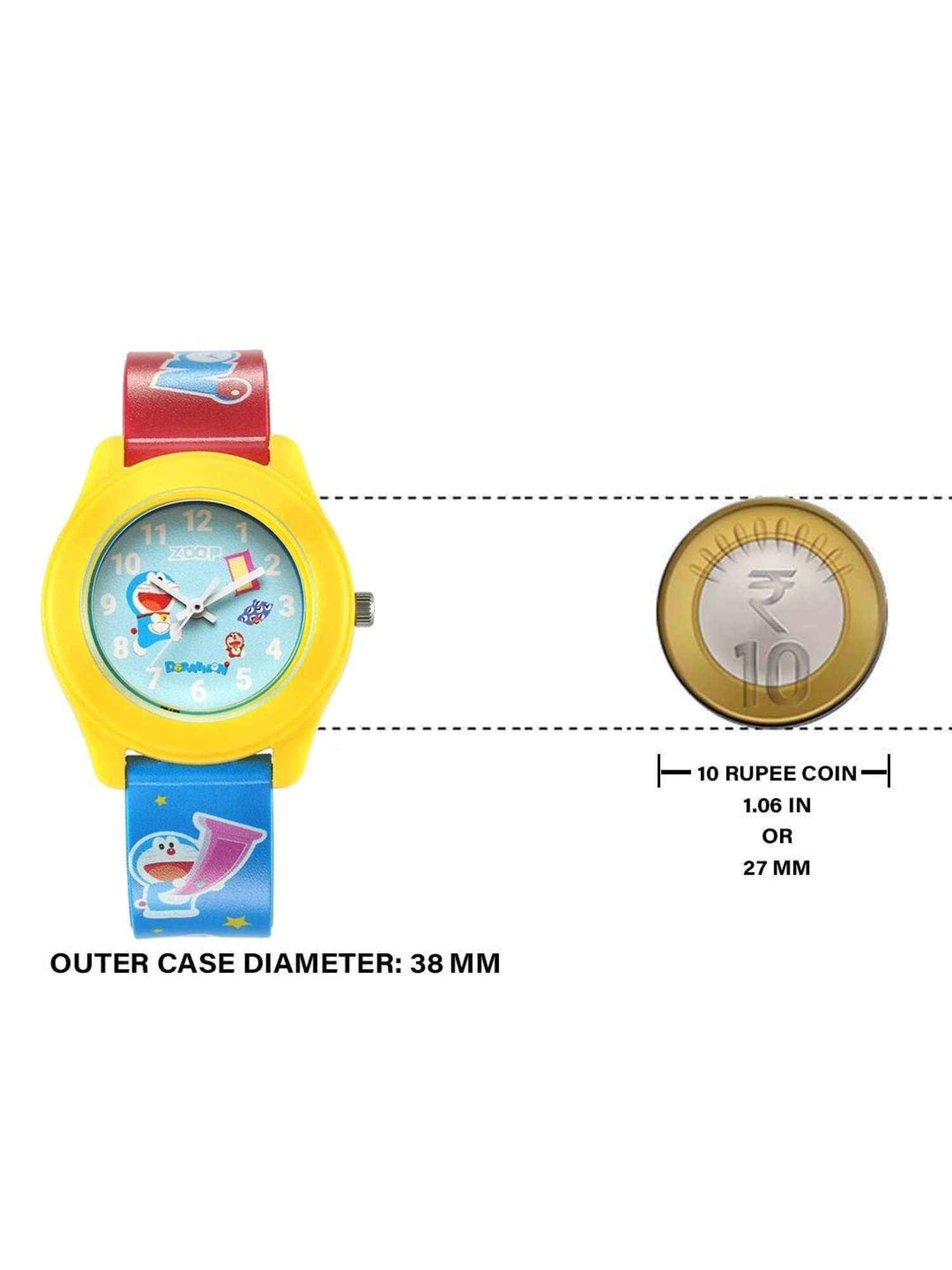 Zoop Doraemon 26019PP37W Analog Watch for Kids