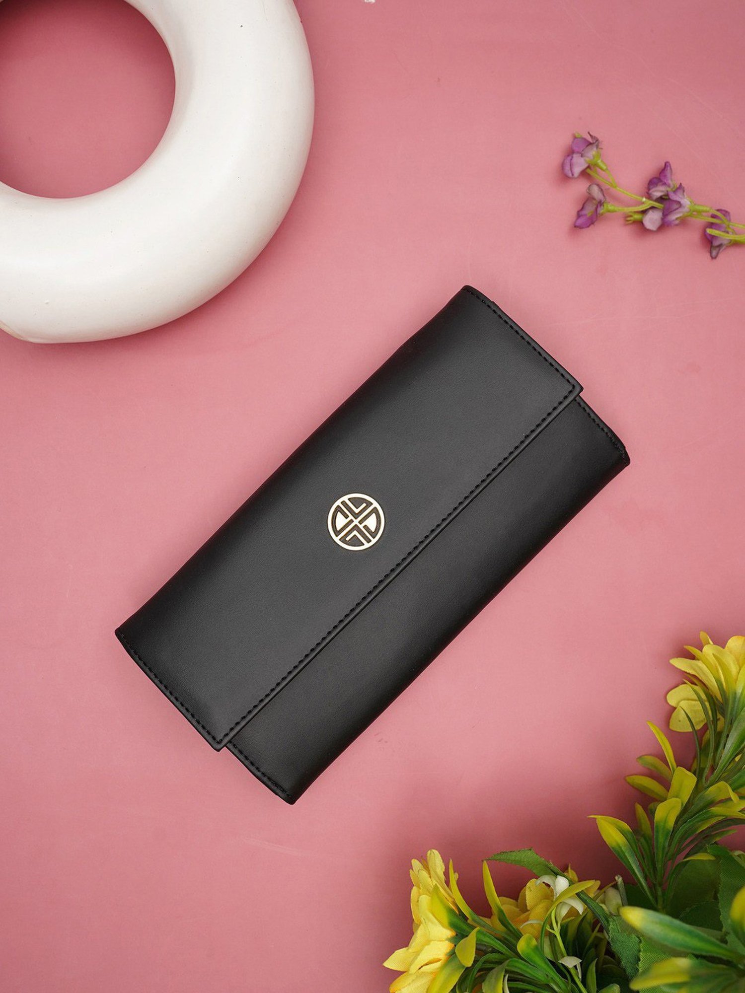 Carlton London Black Small Walet for Women