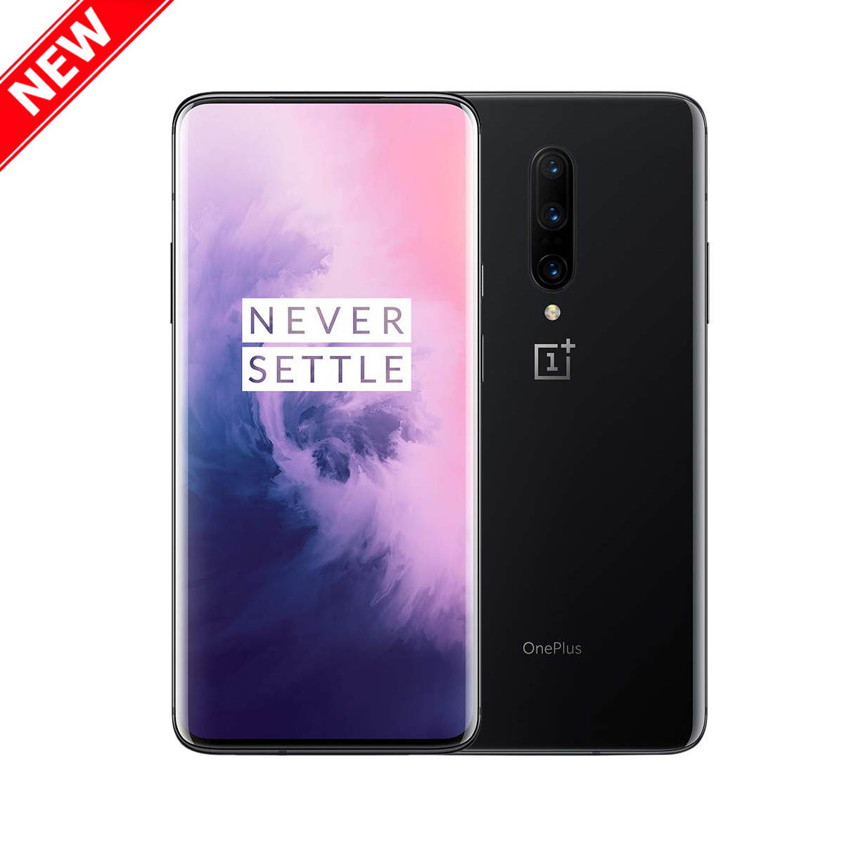 OnePlus 7 Pro 256GB Dual SIM GM1910 GSM Factory Unlocked 4G LTE 6.67" Fluid AMOLED Display 8GB RAM Triple 48MP+8MP+16MP Camera Smartphone - Mirror Grey - International Version