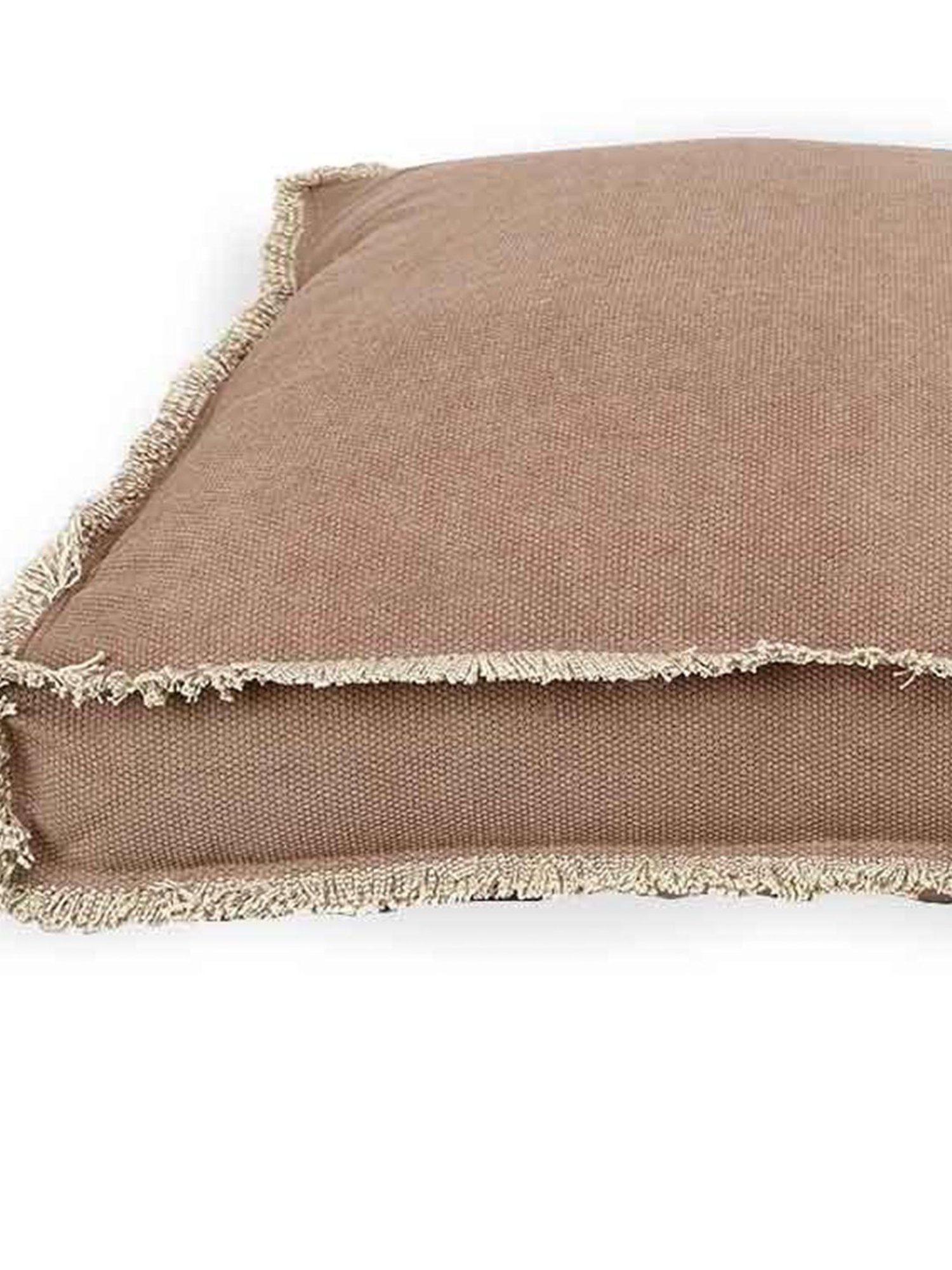 Home4U 'LUCAS' Brown Cotton Extra Large Floor Cushion - Set of 1